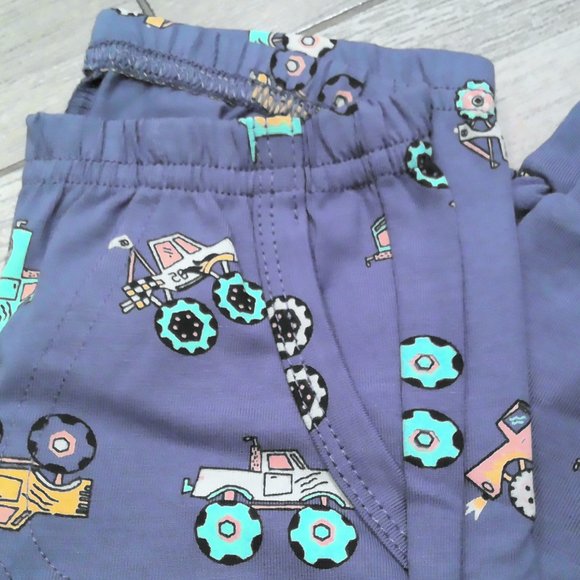 Boy Tractor Truck Long Sleeve Pajama Set - Picture 2 of 3